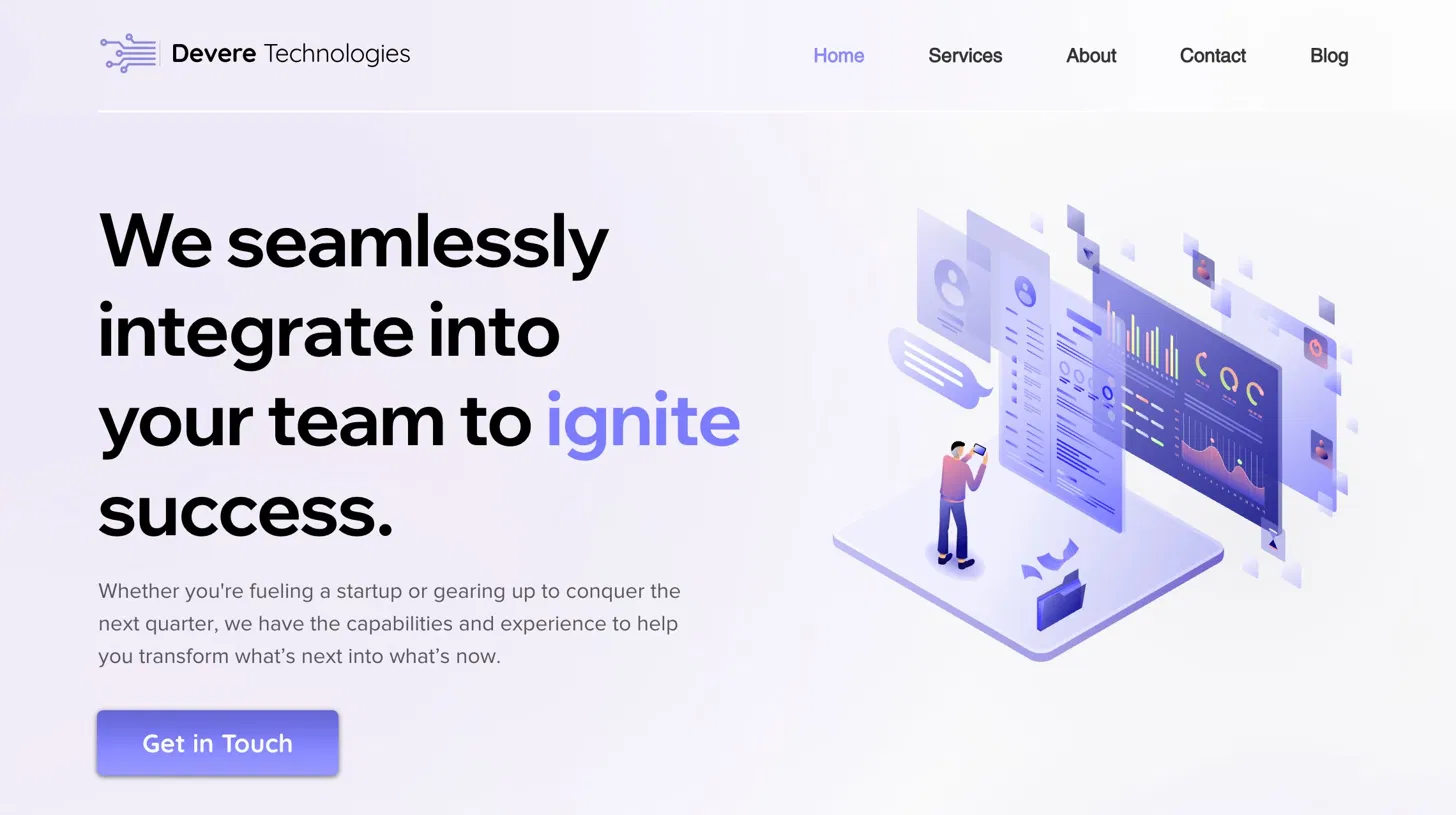 Devere Technologies website